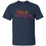 Happy Thanksgiving Leaf T-shirt_black