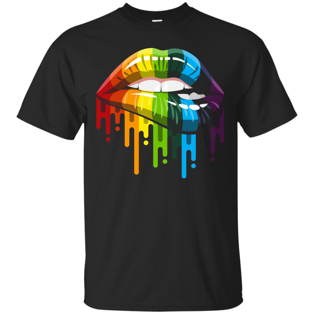 Lgbt Gay Homosexual Lesbian Rainbow Lips Pride