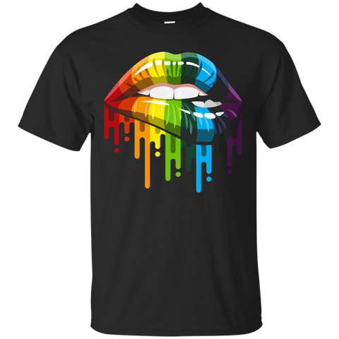 Lgbt Gay Homosexual Lesbian Rainbow Lips Pride