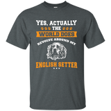 The World Arounds My English Setter T-Shirt_Black