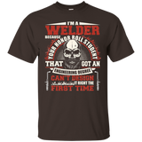 I'm A Welder T-shirt Skull Old Style