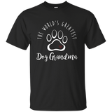 The World's Greatest Dog Grandma T Shirt, I Love My Dog Gift_Black