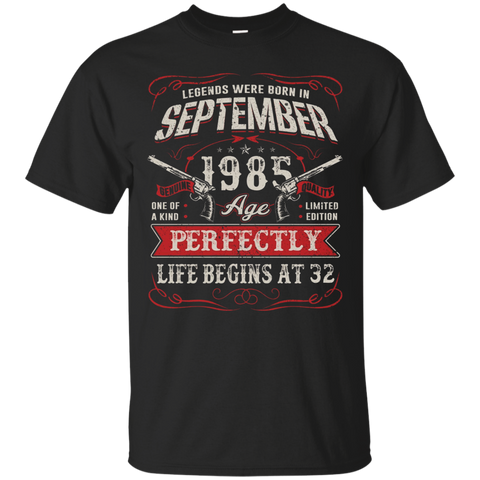 Legends Were Born In September 1985 Tshirt 32th T-shirt
