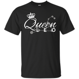 Queen Leo T-Shirt Zodiac Sign_Black