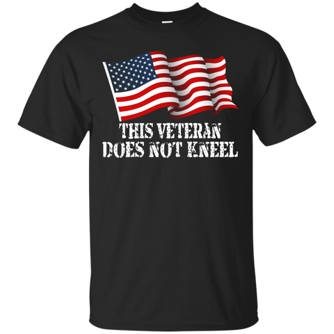 I Don't Kneel During The Anthem Usa Flag Tshirt For Veteran_black