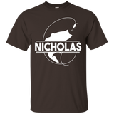 Nicholas Fishing Name Pocket T-shirt First Name Monogram_black=