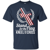 I Stand For The Flag And Kneel For The Cross T Shirt_black=