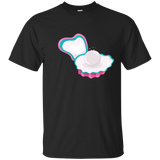 Cute Modern & Unique Ocean Oyster Pearl Art T-shirt & Gift_navy