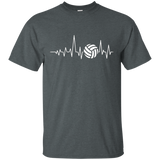 Volleyball Heartbeat T-Shirt_Black