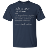 Tech Support Definition Shirt, Funny Cute Computer Nerd Gift_Black