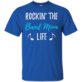 Rocking The Band Mom Life T-Shirt Funny Mother Gift Shirt_Black