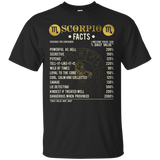 Scorpio Facts T-Shirt Scorpio Awesome Horoscope_Black