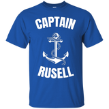 Captain Rusell T-shirt Personalized Boat Captain Shirt_black=