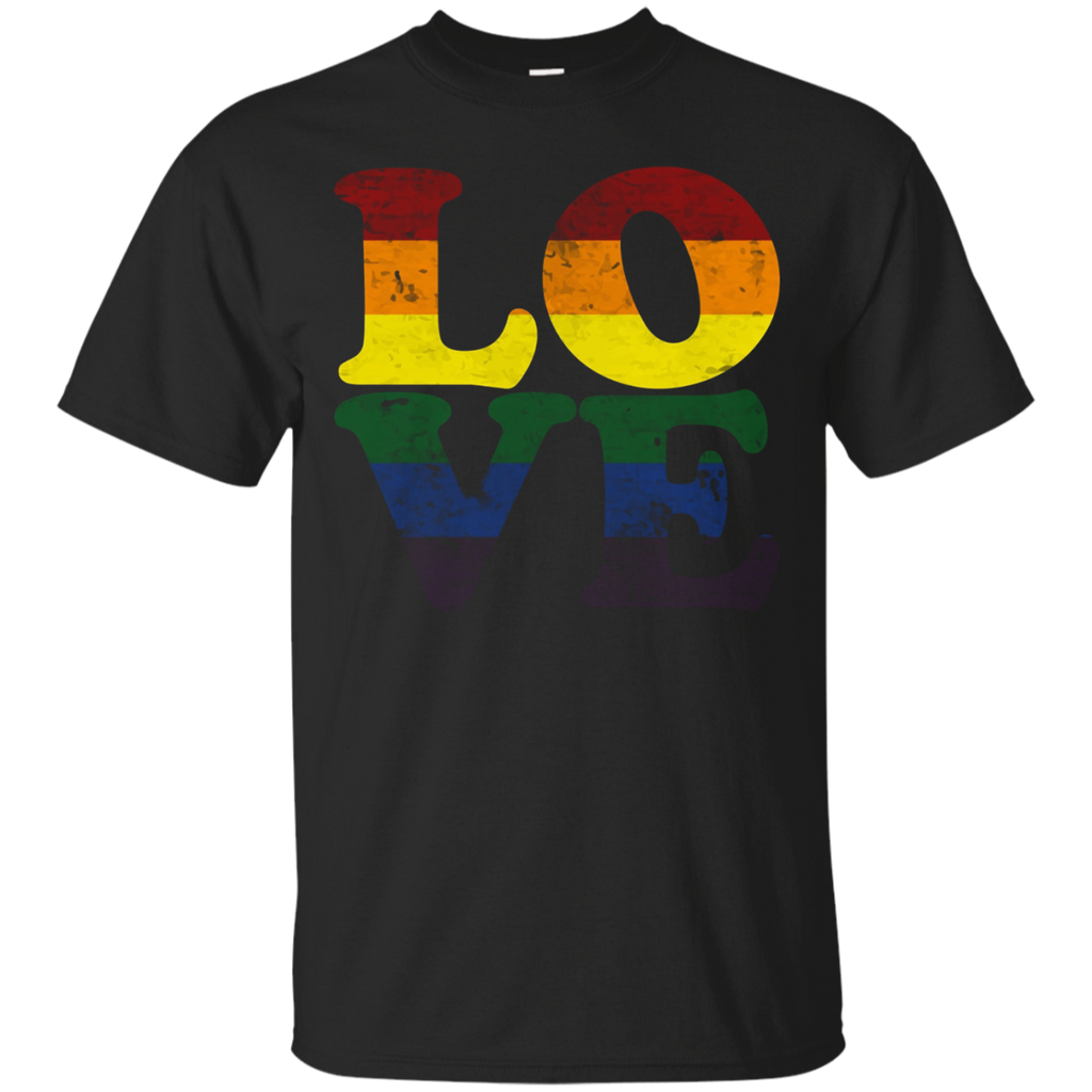 Love Rainbow Heart Flag - Gay Pride Shirt - Lgbt