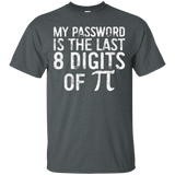 My Password Is The Last 8 Digits of Pi T-Shirt Funny Joke_Black
