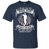 I Stand For The National Anthem - Veteran's Day T-shirt_black