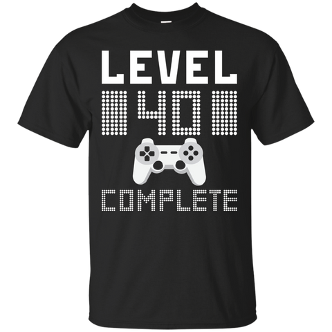 Level 40 Complete Tee 40th Birthday Gift Game Lovers
