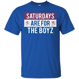Saturdays Are For The Boyz T Shirt funny drinking tee_Black