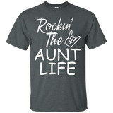 rockin the aunt life shirt_Black