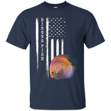 Diskus Fish Aquarium Us America Usa United States T-shirt_black