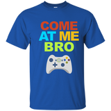 The COME AT ME BRO Controller video game t-shirt_Navy