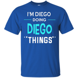I'm Diego Doing Diego Things Funny First Name T-shirt_black=
