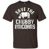 Save The Chubby Unicorns Shirt Rhino Distressed Top T-shirt_black=