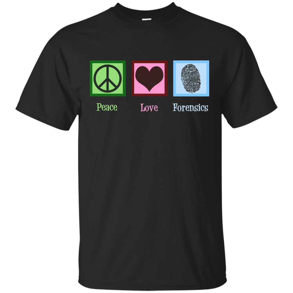 Peace Love Forensics T-Shirt_Black