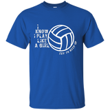 Volleyball_I Know I Play like a girl try to keep up Shirt_Black