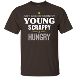 Young Scrappy and Hungry T Shirt - Just Like My Country Tee_Black