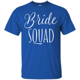 Women's Bride Squad Bachelorette Party Shirts White_Black