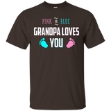 Mens Pink Or Blue Grandpa Loves You Baby Gender Reveal T-shirt_black=