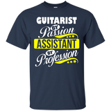 Guitarist By Passion Assistant By Profession T Shirt_black