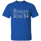 Retro Reagan Bush 84 Election T Shirt_Navy