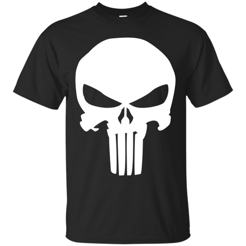 Punisher Classic Skull Symbol Graphic T-Shirt_Black