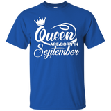 Womens Queen Are Born in September C2 Funny T-shirt_Black