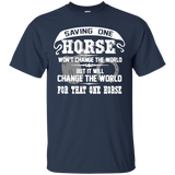 Saving One Horse Shirt_Black