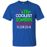 The Coolest Zombies Live in Florida Halloween T-Shirt_Black