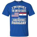 Paraguay lovers in usa shirt_Black