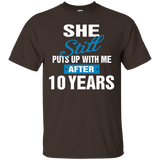 Mens 10 Years Anniversary Shirt - Funny Anniversary Gift For Him_black=