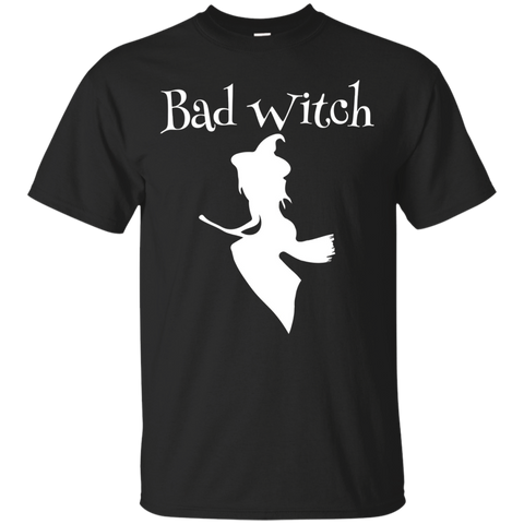 Bad Witch Funny Halloween T-shirt_black=