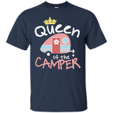 Queen of the Camper Shirt Funny Camper Tshirt Wife Daughter_Black