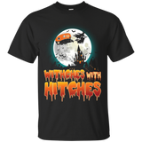 Witches With Hitches Shirt Halloween Costume For Camper_black=