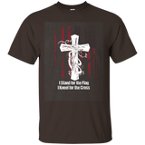 I Stand For The Flag And Kneel For The Cross T-shirt_dark