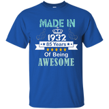 Made In 1932 Shirt, 85 Years Of Being Awesome T- Shirt
