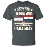 Paraguay lovers in usa shirt_Black