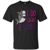 Shark TShirt Shark Unicorn I Do What I Want_Black