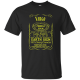 ZODIAC SIGN Virgo T-Shirt born in august & september Relaxed_Black