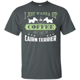 Wanna Sip Coffee And Pet My Cairn Terrier Shirt_Black