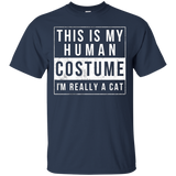 I'm Really A Cat Costume Halloween Shirt Funny Gift